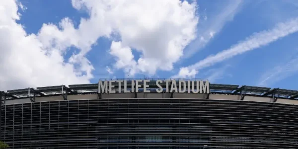 MetLife Stadium outside Guía del estadio de la final del Mundial 2026